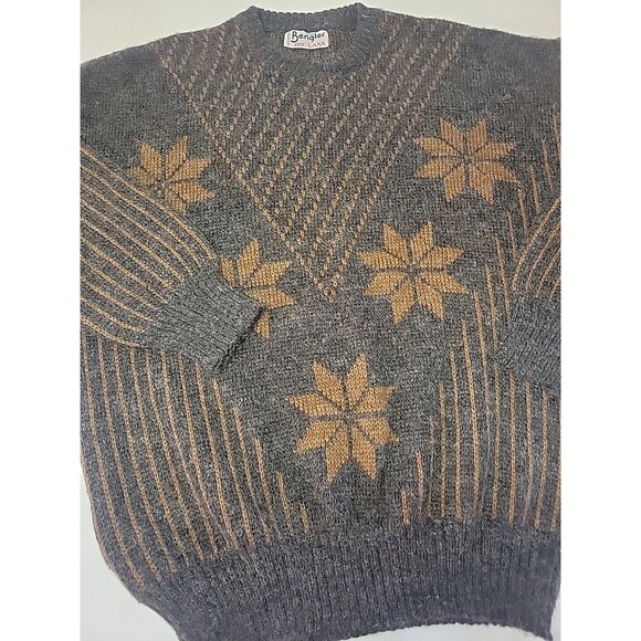 Bengler‎ 100% Lana Wool mens sweater Sz M Made in Italy Christmas Sweater - Picture 1 of 16